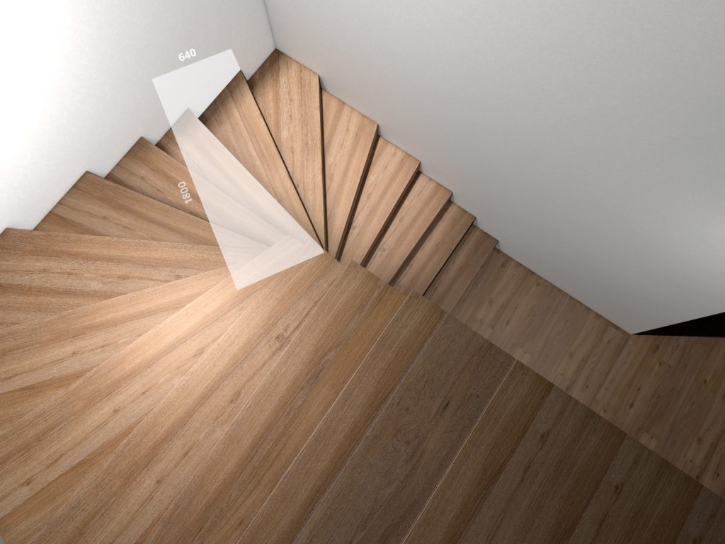 Treppe gewendelt
